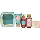 Bath & Body Works Sweetest Song - Sweet as Sugar Mini Gift Bag Trio Set - Body Cream, Fragrance Mist and Body Wash with a Himalayan Salts Sample Soap - Travel Size