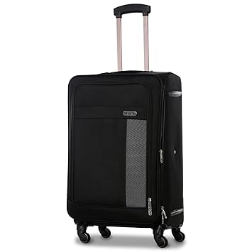 Novex Chicago Black 55 cms Soft Spinner Trolley Luggage