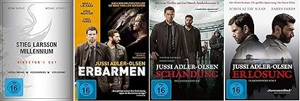 Stieg Larsson - Millennium Trilogie Verblendung + Verdammnis + Vergebung und Erbarmen + Schändung + Erlösung [Krimi DVD Set]