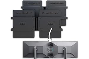 screenbuddy Set of 2 Magnetic Connection for Your Screens, Suitable for All Computer Screens, Saving Angle with Smart Lock Fu