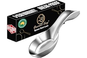 Break-Proof Spoon Rest for Stove Top – Premium Stainless Steel Spoon Holder for Counter – Mirror-Polished, Heavy-Duty with a 