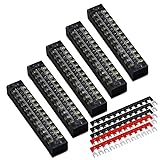 MILAPEAK 10pcs (5 Sets) 12 Positions Dual Row 600V