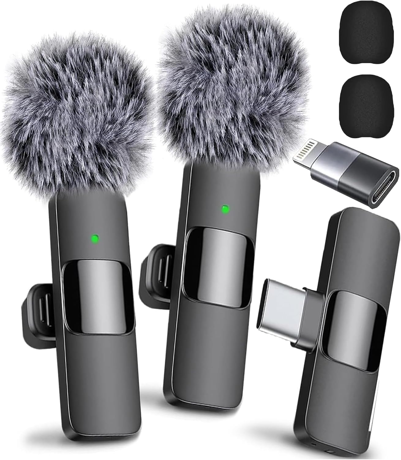 Micro Cravate Sans Fil Lavalier - Réduction De Bruit, Compatible IPhone, Android, PC - Pour Vlog Et Streaming
