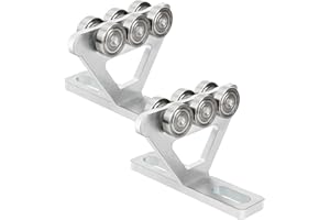 HANBOUNG Heavy Duty 6-Wheel Hoist for Trolley PA200-1000,with Anti-Collision Corners 3500 lbs Load Capacity,for 1-5/8 inch Strut Channel Track,Steel Construction Suitable for Garage Hoist Systems (2Pack)