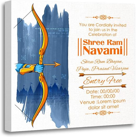 Amazon Com Emvency Canvas Wall Art Print Navmi Of Lord Bow Arrow