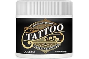 Painless Tattoo Numbing Cream Maximum Strength- 6 Hours Numbing Cream for Tattoos Extra Strength for Piercing & Waxing 50ml