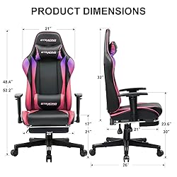 GTRACING Gaming Chair with Footrest, Ergonomic