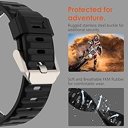 WINGLE FKM Rubber Bands for Apple Watch Ultra 2