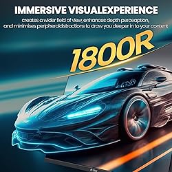 CRUA 32Inch Curved Gaming Monitor, FHD