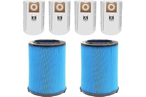 VF5000 Filter for Ridgid Shop Vac 5-20 Gallon Wet Dry Vacuums, 3-Layer High-efficiency Fine Dust Filter Fits WD1450 WD0970 WD