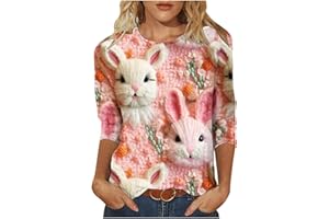 KICILVS St Patricks Day Shirts for Women Irish Shamrock Green Tshirt 3/4 Sleeve Shirts for Women Saint Patricks Day Shirts