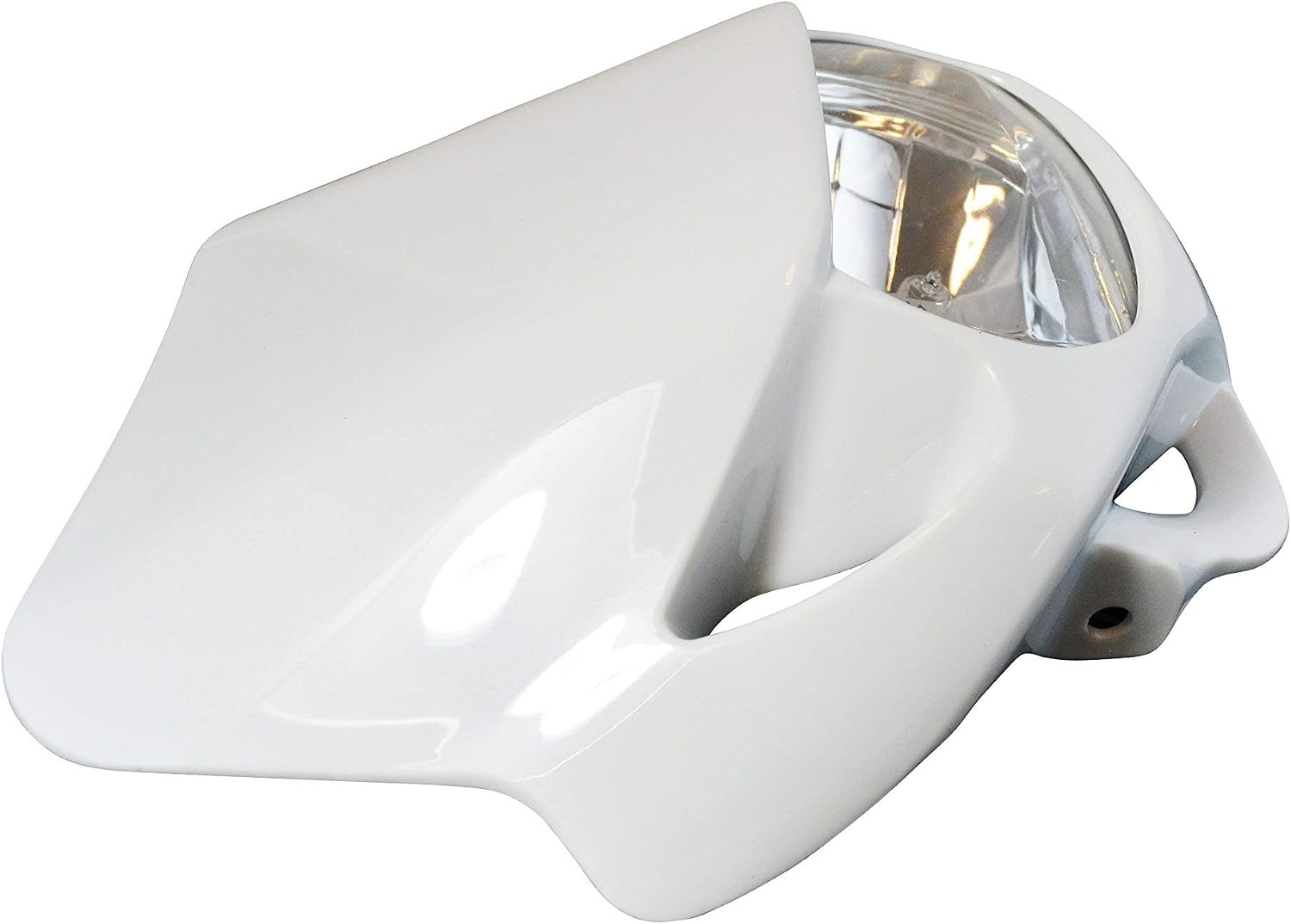 Alchemy Parts Universal Fitment Motorbike White Headlight Headlamp - Image 5
