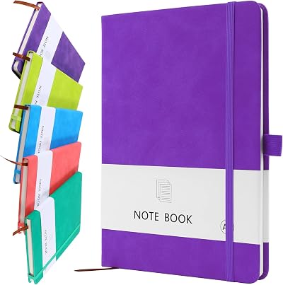 Lefute A5 Notebook PU Leather Journal 200 Pages 80gsm Purple