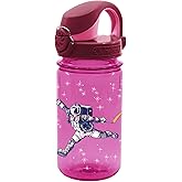 Nalgene Sustain Tritan BPA-Free Kids On The Fly Water Bottle Made with Material Derived from 50% Plastic Waste, Leak Proof, Durable, BPA Free, Carabiner Friendly, Reusable, 12 oz