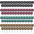 AUSTOR 100 Pieces Abrasive Buffing Wheels 1 Inch Buffing Polishing Wheel Set 120 180 320 400 Grit Abrasive Wheel for Rotary Tool