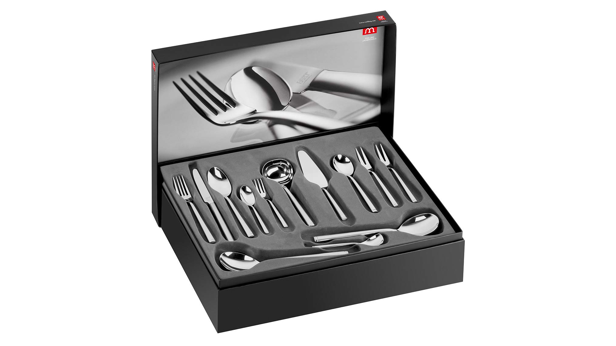 ZWILLING Senses Besteck-Set 68-teilig, Für 12 Personen, Spülmaschinengeeignet, 18/10 Edelstahl, Mattiert, Silber