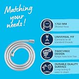 GROHE VitalioFlex Silver Smooth Shower Hose 1.75m TwistStop G1/2 Chrome view 3