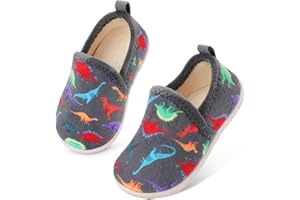 Lefflow Toddler Slippers Boys Girls House Shoes Slip on Baby Sock Shoes Lightweight Outdoor Walking Shoes