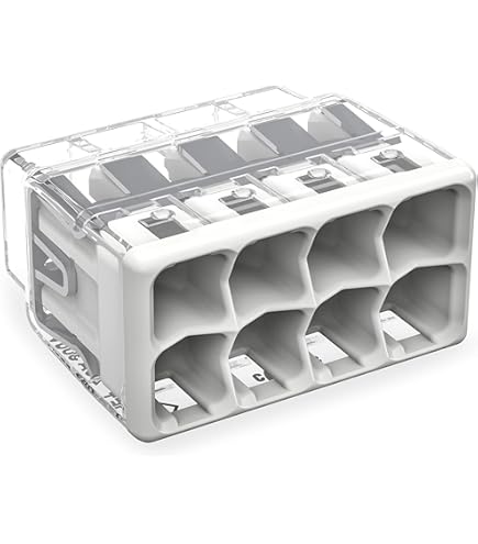 Wago 773-166 Wall-Nuts 6-port Black Push-in Wire Connectors - Foto 12
