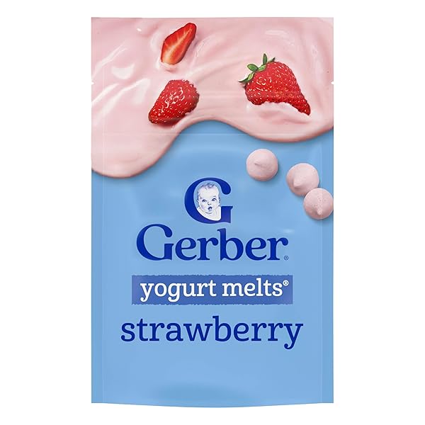 GERBER SNACK FOR BABY YOGURT MELTS STRAWBERRY 1OZ...