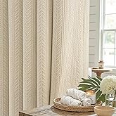 NDDYCU Boho Shower Curtains for Bathroom Farmhouse Beige Neutral Shower Curtain, 72x72