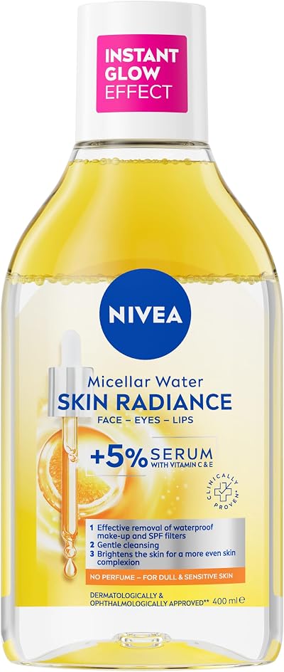 NIVEA Skin Glow Serum Infused Micellar Water 400ml - Brightening Cleansing