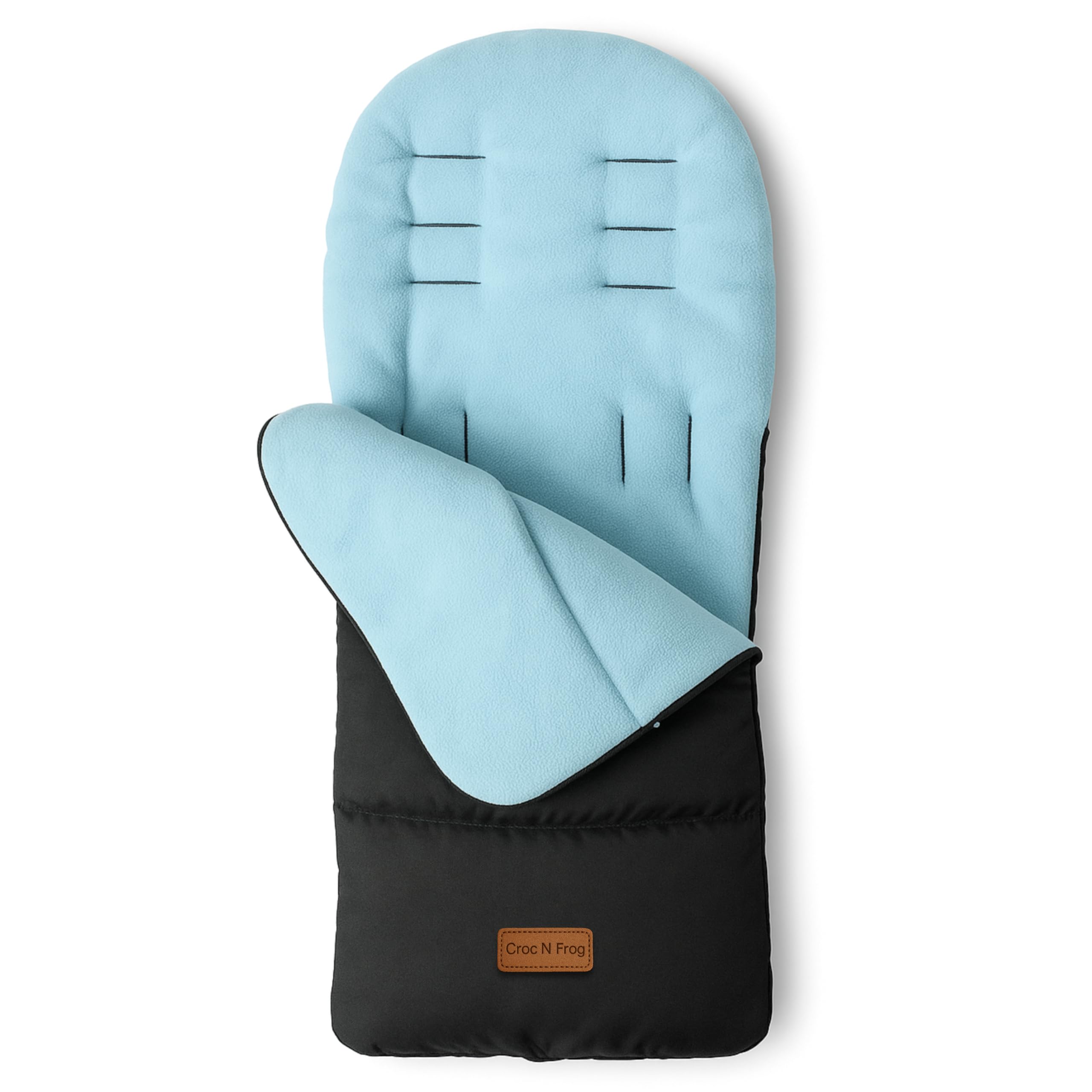 CrocnFrog Universal Baby Bunting Footmuff - Cosy Toes Fit Toddler Foot Muff for Stroller,Buggy,Pushchair & Pram Footmuffs Comes with Warm and Soft Polar Fleece Water & Wind Proof to Protect Infant