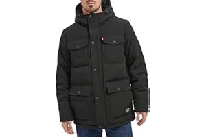 Levi's mens Arctic Cloth Quilted Performance Parka Jacket