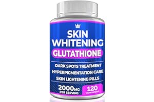 NORTHERN CROWN COSMETICS Glutathione Whitening Pills - 120 Capsules 2000mg Glutathione - Effective Skin Lightening Supplement - Dark Spots, Melasma & Acne Scar Remover, Hyperpigmentation Treatment - Anti-Aging Antioxidant