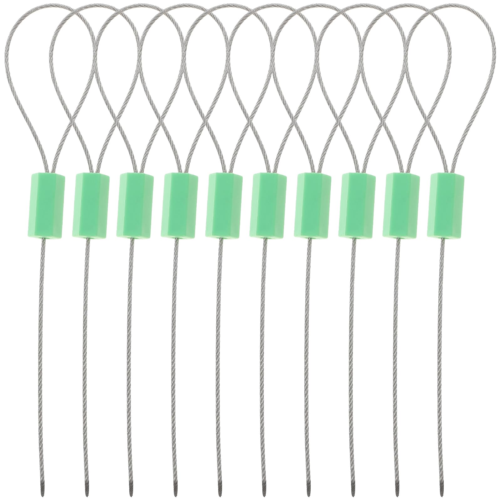 TEHAUX Self-Locking Cable Seal Tamper Proof Wire Security Tags Adjustable Steel Wire Shipping Seals for Container Trailers Doors Logistics Use