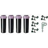 K Rain ProPlus 3/4" Reclaimed Water (RCW) Gear Drive Rotor Sprinkler 4 1/2" Pop-Up | 22' - 50' Spray Distance, 40&deg; - 360&deg; Arc Spray Pattern with Full-Circle | Includes Install Kit (4 Pack)
