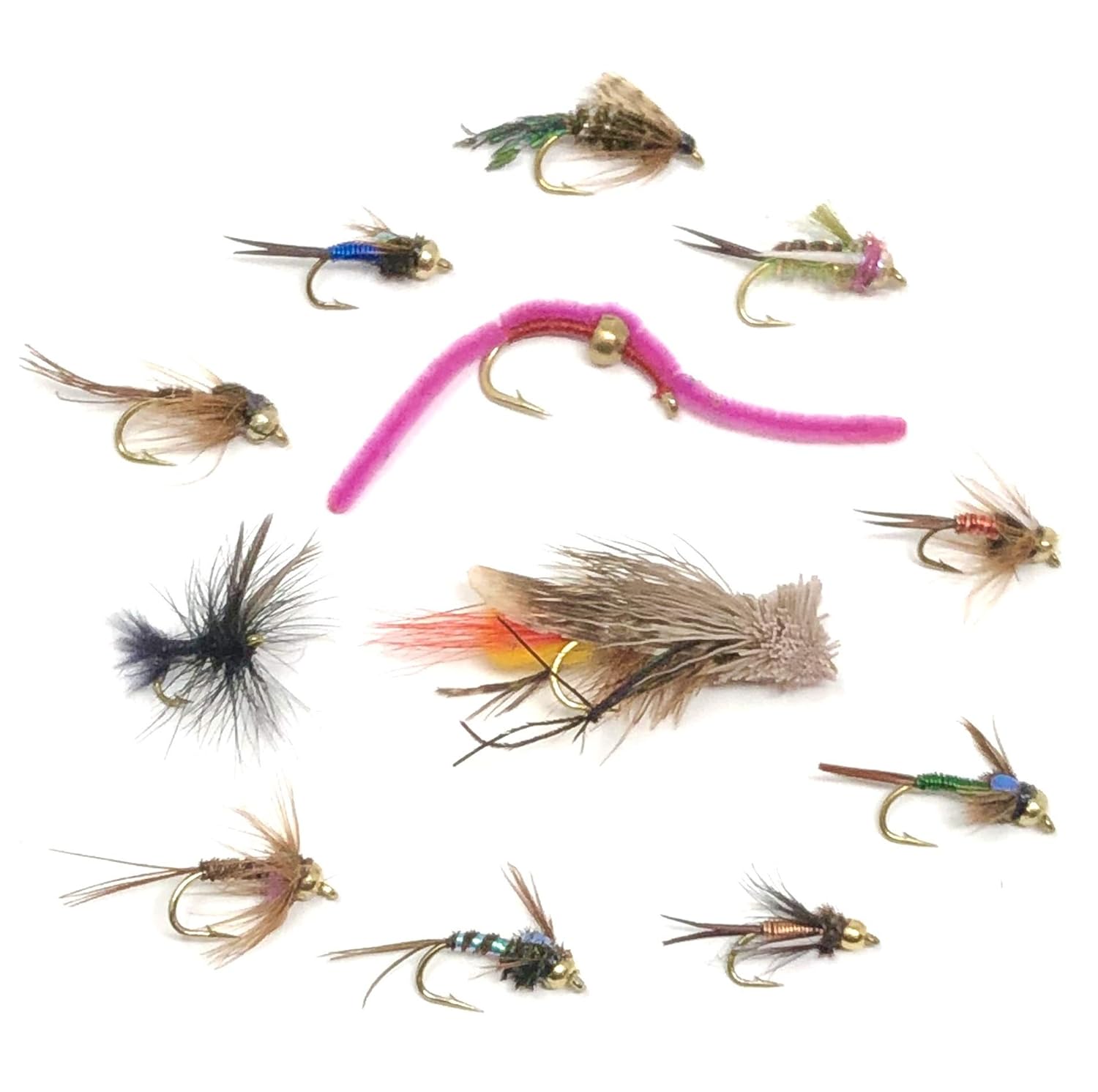 Feeder Creek Fly Fishing Bead Head Assortment 72 Flies In 12