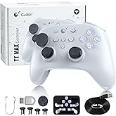 GuliKit TT MAX Wireless Controller for PC, Android, iOS, Switch 1/2, 720° Adjustable TMR Joystick, with 950mAh Long-Lasting B