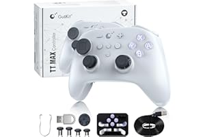 GuliKit TT MAX Wireless Controller for PC, Android, iOS, Switch 1/2, 720° Adjustable TMR Joystick, with 950mAh Long-Lasting B