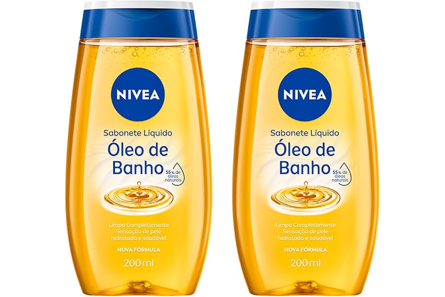 NIVEA KIT Sabonete Líquido Óleo de Banho 200ml - 2 Unidades