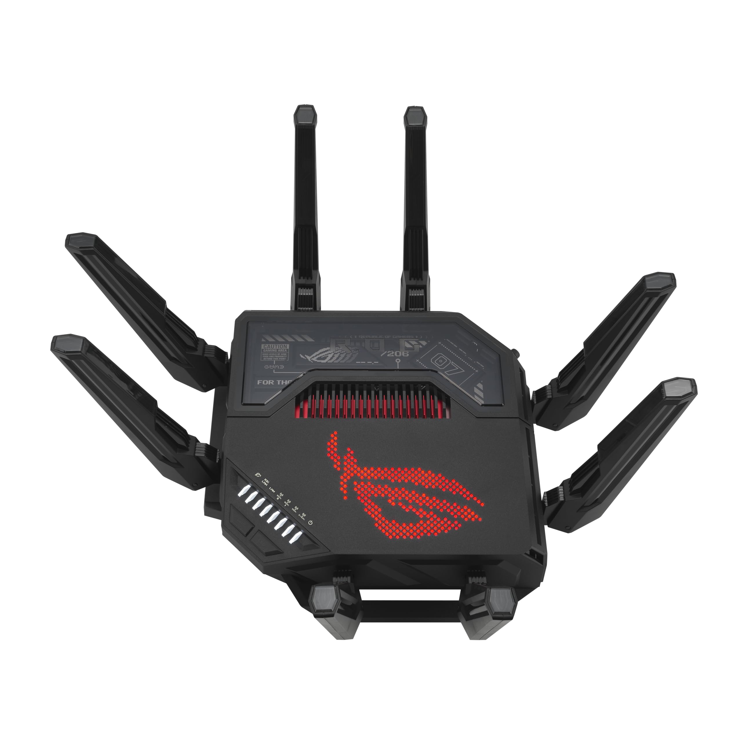 ASUS ROG Rapture GT-BE98 PRO First Quad-Band WiFi 7 Gaming Router supports 320MHz, Dual 10G Port, Triple-level Game Acceleration, Mobile Game Mode, Subscription-Free Security, AiMesh, and VPN features