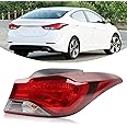 YEQSHNG Tail Light Assembly Compatible With 2014-2016 Hyundai Elantra Tail Lamp Right Passenger Side Replacement HY2805130 924023X230 11675790