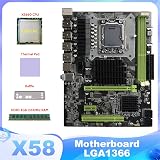 Lodokdre X58 Motherboard LGA1366 Support Graphics Card Computer Mainboard view 2