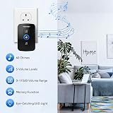 TECKNET Wireless Doorbell IP65 Waterproof 1300ft 60 Chimes 5 Volume view 3