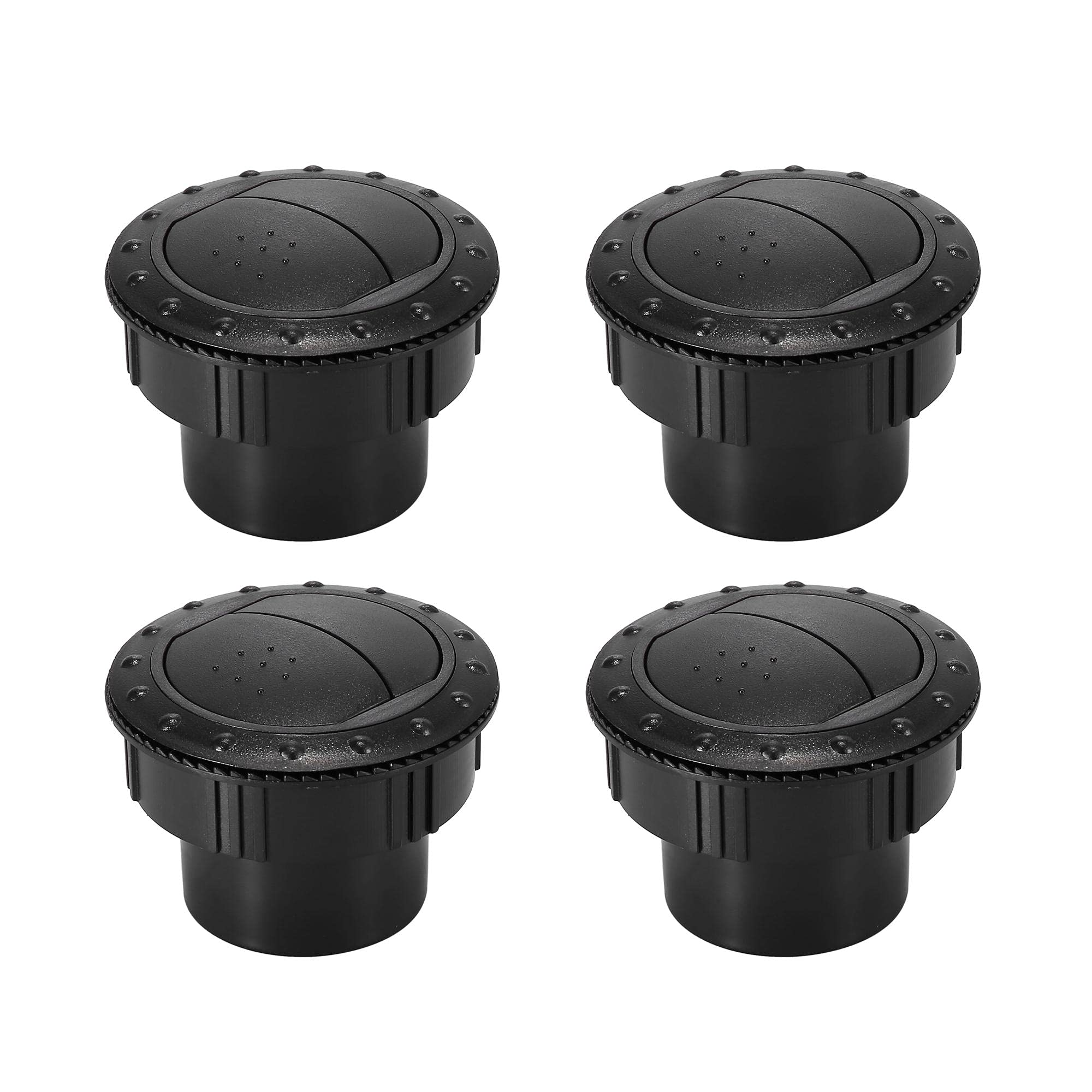 Photo 1 of X AUTOHAUX 4Pcs Round AC Air Outlet Vent Louvered Dashboard Electroplate Knob for RV Bus Boat Yacht Caravan 60mm