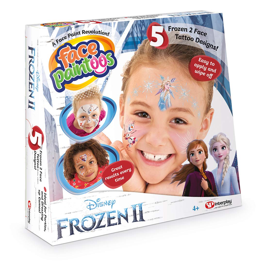 Face Paintoos FP201 Disney Frozen II (Temporary Face Paint Tattoos)