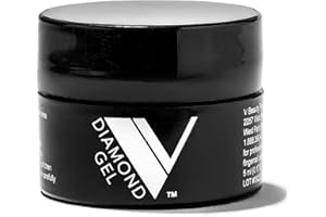 V Beauty Pure Diamond Gel Nail Art Adhesive - Long-Lasting 3D Rhinestone Glue - High Gloss Soak-Off Led & UV Nail Glue for Crystal Pedicures & Manicures, Salon & Home DIY, 5 ml