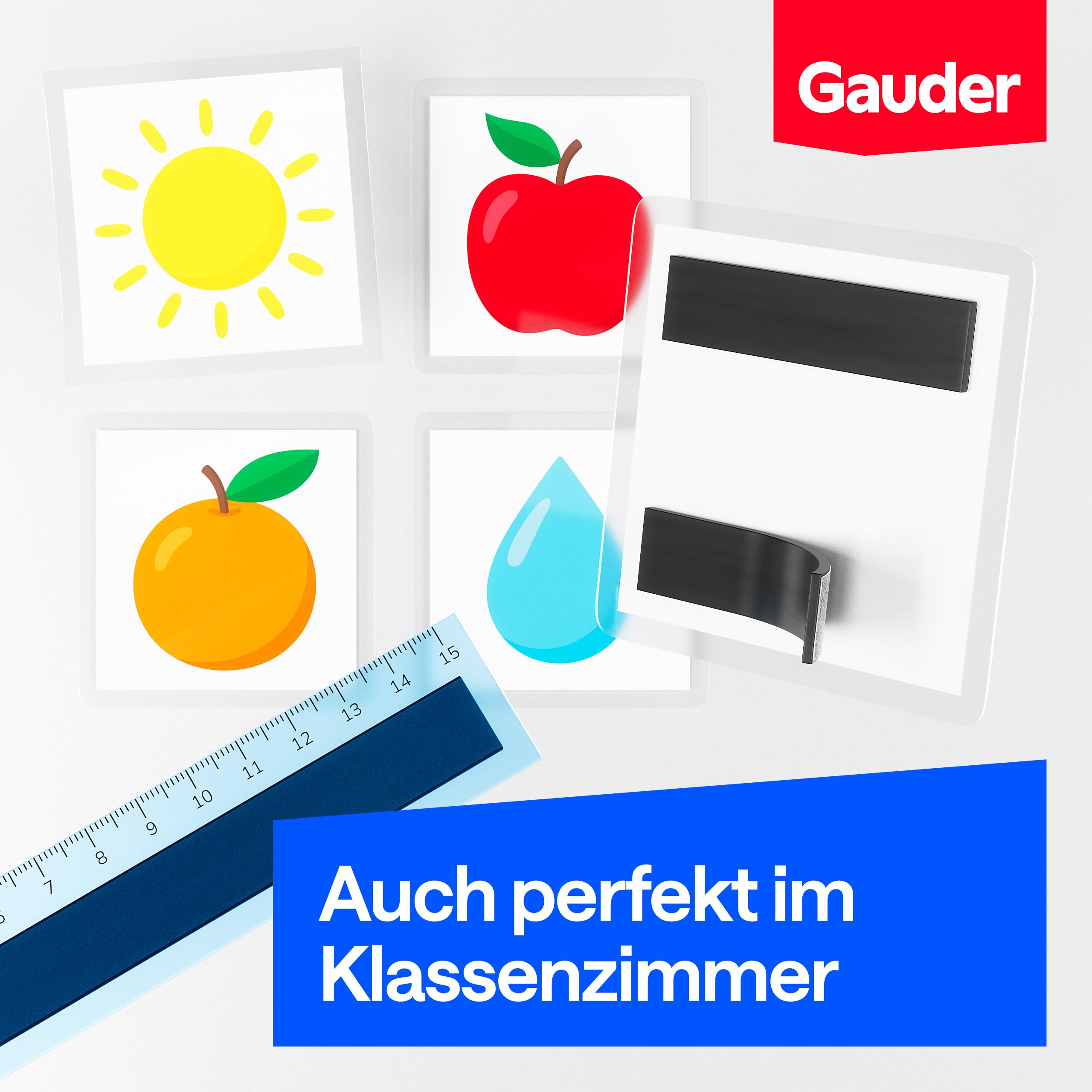 GAUDER Magnetband selbstklebend stark - Magnetstreifen selbstklebend stark - Magnetklebeband zuschneidbar mit optimaler Haftkraft - Klebemagnete mit hoher Magnetkraft - Magnet Klebeband (3 m x 15 mm) 6