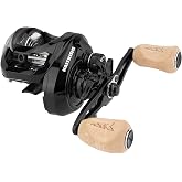 KastKing Megatron 100&amp;200 Baitcasting Reels, Low Profile, High Capacity | Max Drag: 28.6 lb, 7+1 BB, 6.9 oz, Graphite Frame, CNC Aluminum Spool, 8-Button Magnetic Brakes, 3A Cork Handles