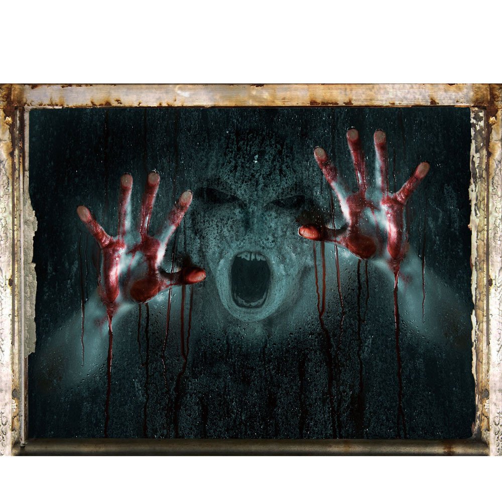 Amazon Com Miarhb Scary Halloween Wall Stickers Household Living