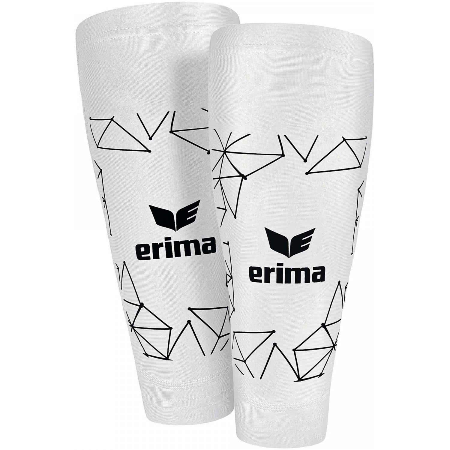 Erima Tube Sock 2.0 Shin Guards - White, Size 1