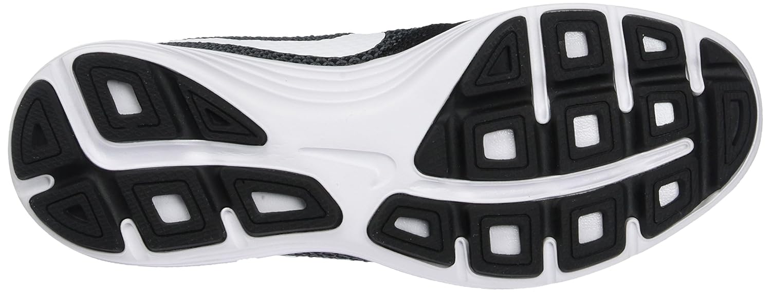 nike women's dark grey/white/black mesh running shoes -8.5 b(m) us