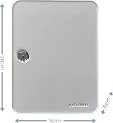 Cathedral Products 20 Key Capacity Lockable Key Cabinet White Wall Mount view 3