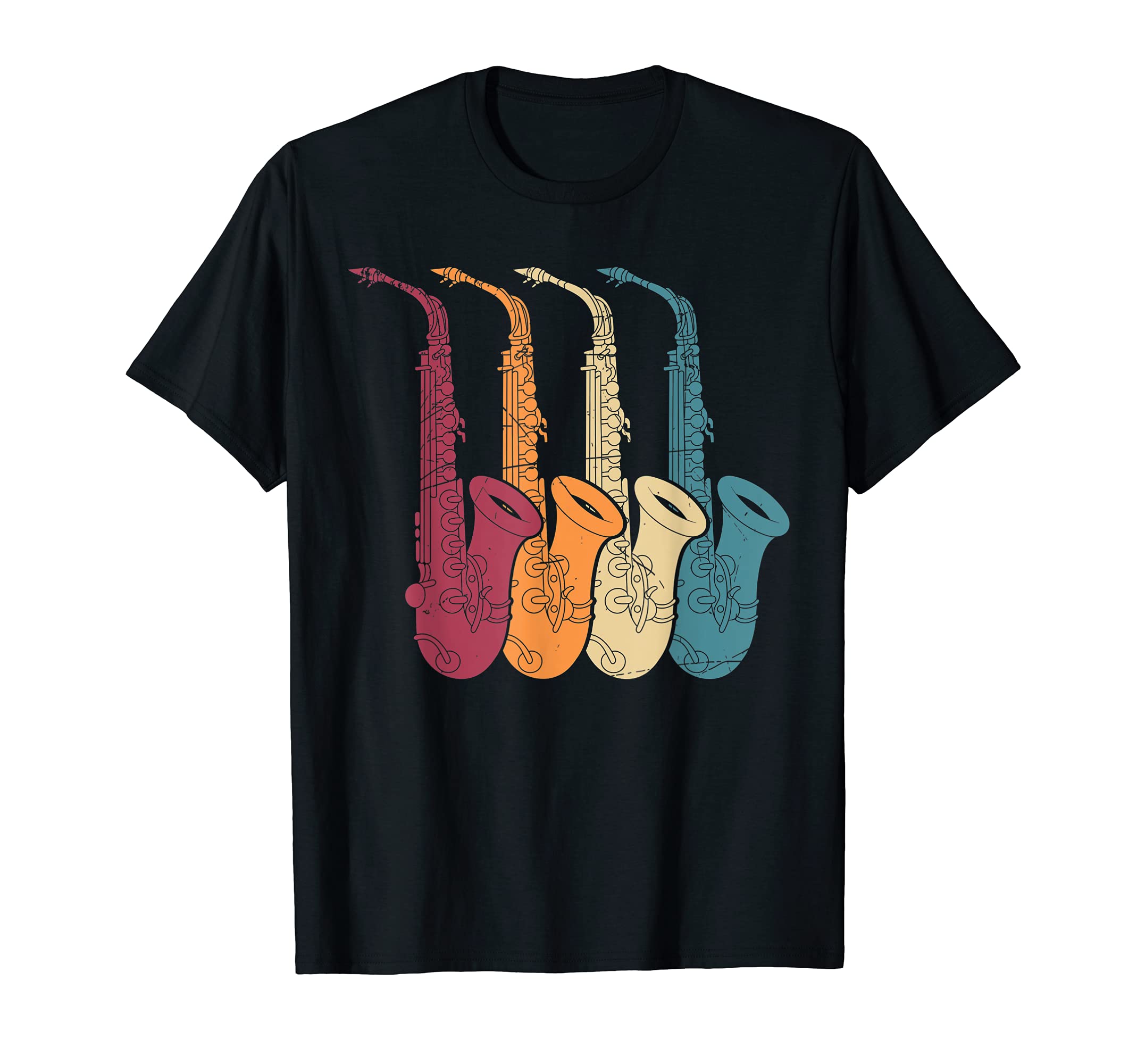 Saxophonist Jazz Musician Sax Player Retro Saxophone T-Shirt