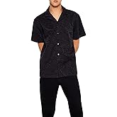 Forever 21 Mens Textured Floral Lace Shirt